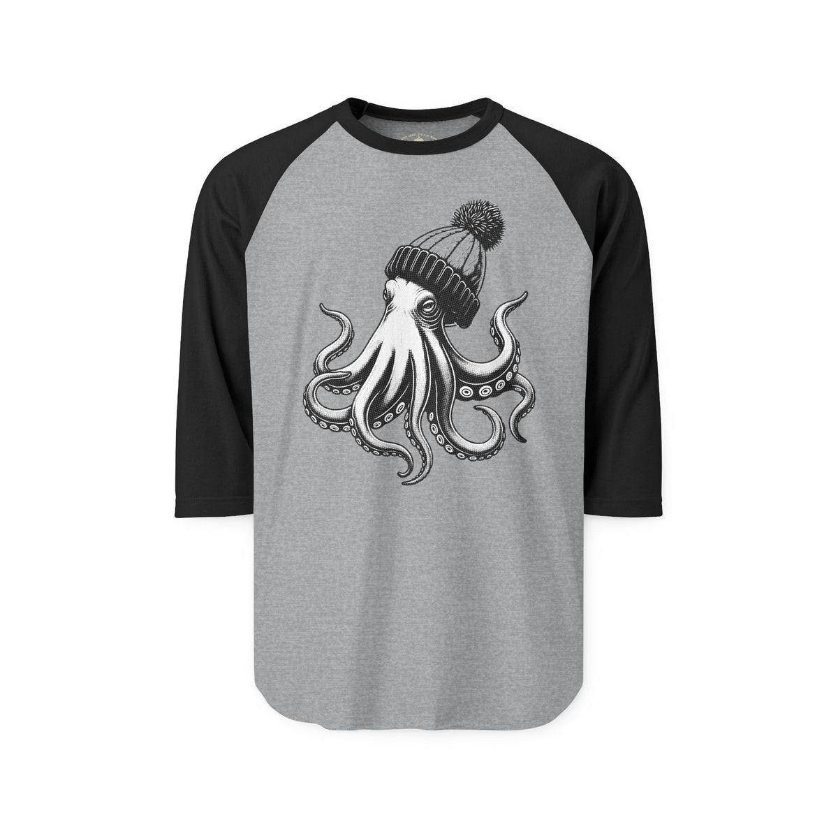 Pacific Works Collection - Raglan, Hipster Octopus Graphic Raglan Tee — CaliPride Clothing