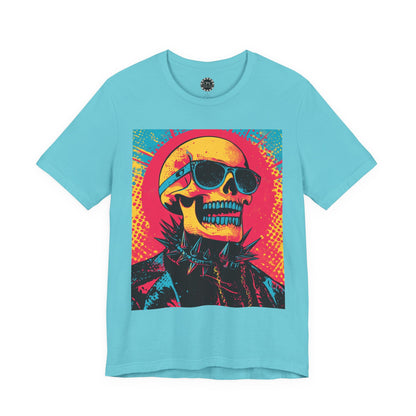 Punk Resurrected Collection - Blue Toothed Punk, Retro Graphic T - Shirt - CaliPride Clothing