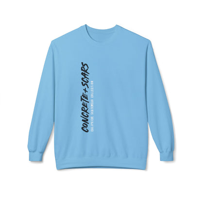 Concrete & Scars Skatewear Collection - Vertical Logo, Graphic Sweatshirt — CaliPride Clothing