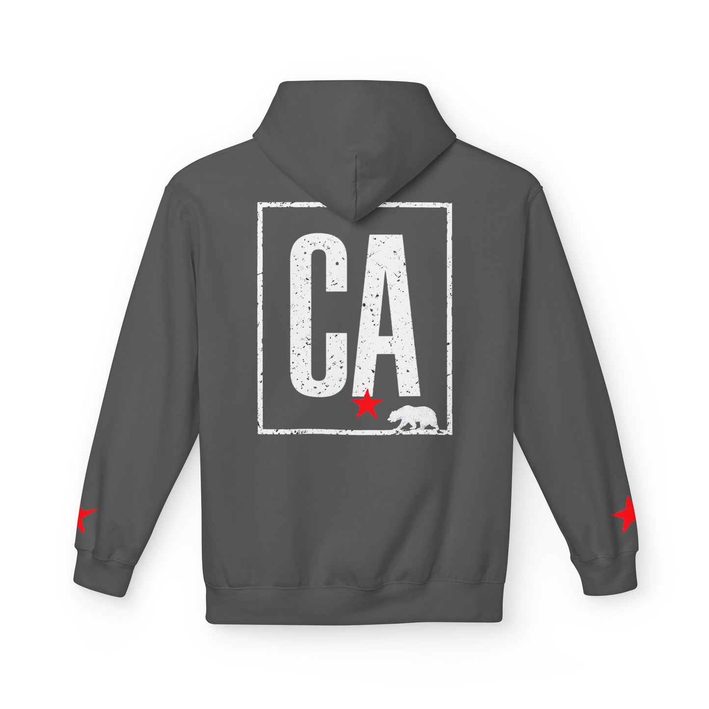 CA State Bear, Hoodie | CaliPride Clothing white logo