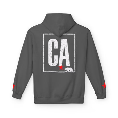 CA State Bear, Hoodie | CaliPride Clothing white logo