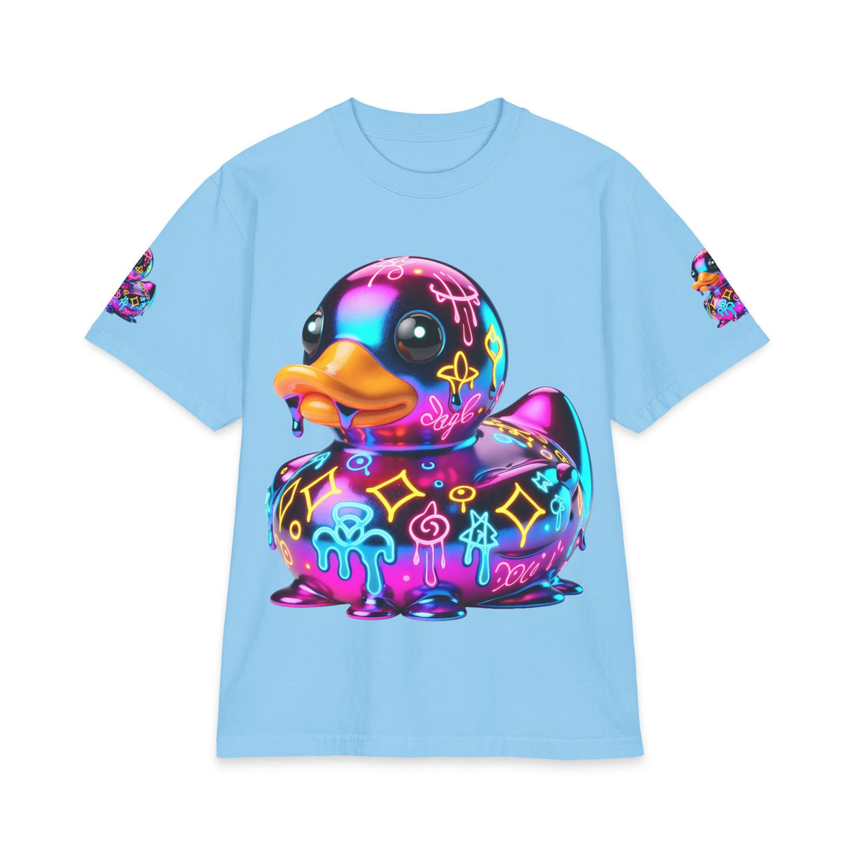 Urban Underground Collection - Neon Drip, Rub'a Ducky, Graphic 4-way T Shirt - CaliPride Clothing