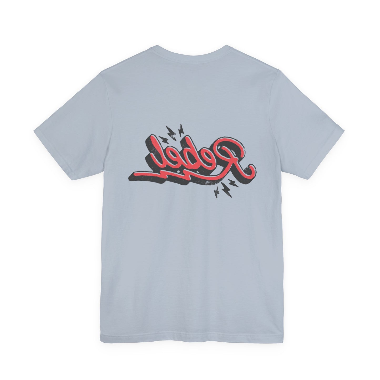 Punk Resurrected Collection - "Rebel" in Reverse, Double sided Graphic T‑Shirt - CaliPride Clothing