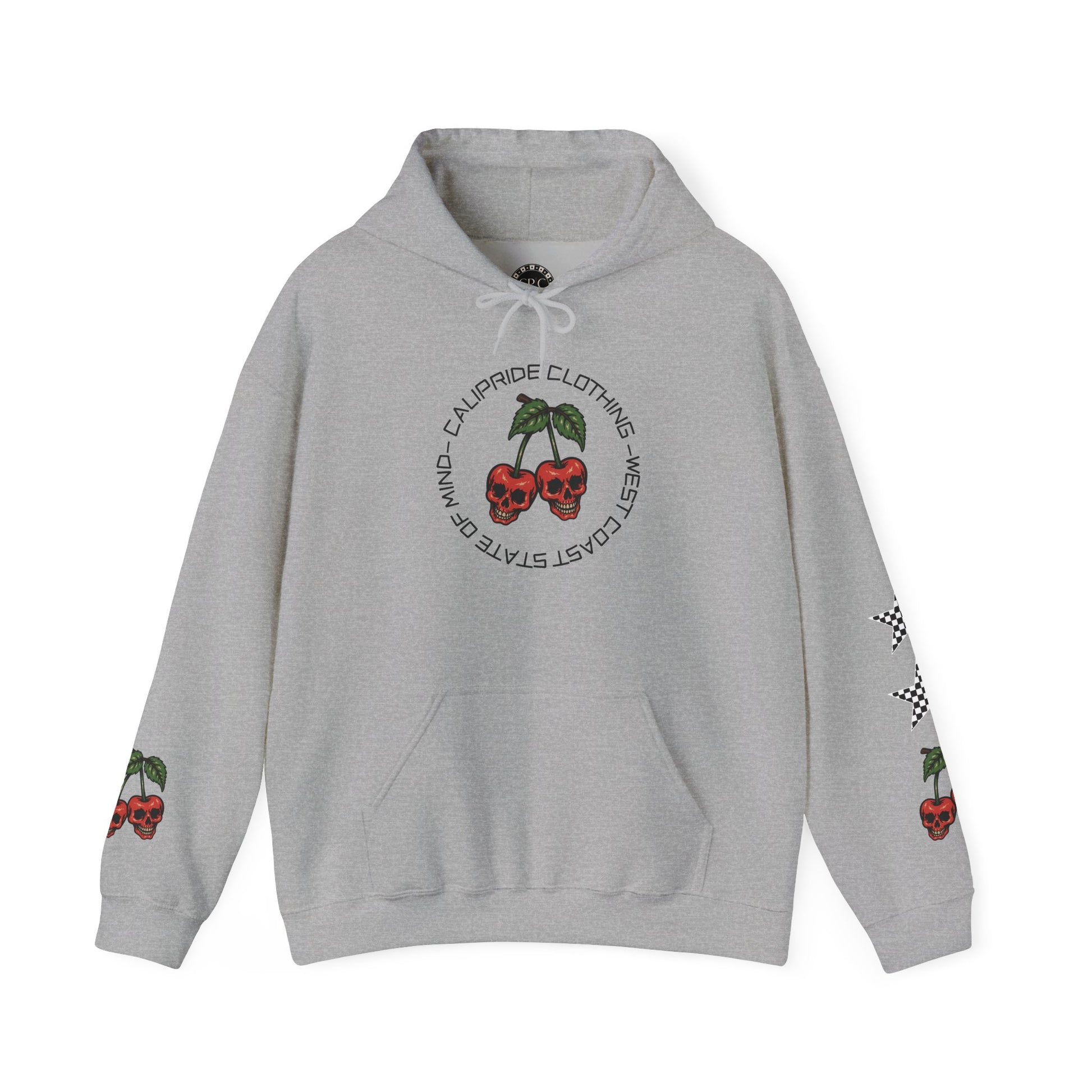 Skate & Surf Collection - Angry Cherry, Graphic Hoodie | CaliPride Clothing