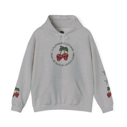Skate & Surf Collection - Angry Cherry, Graphic Hoodie | CaliPride Clothing