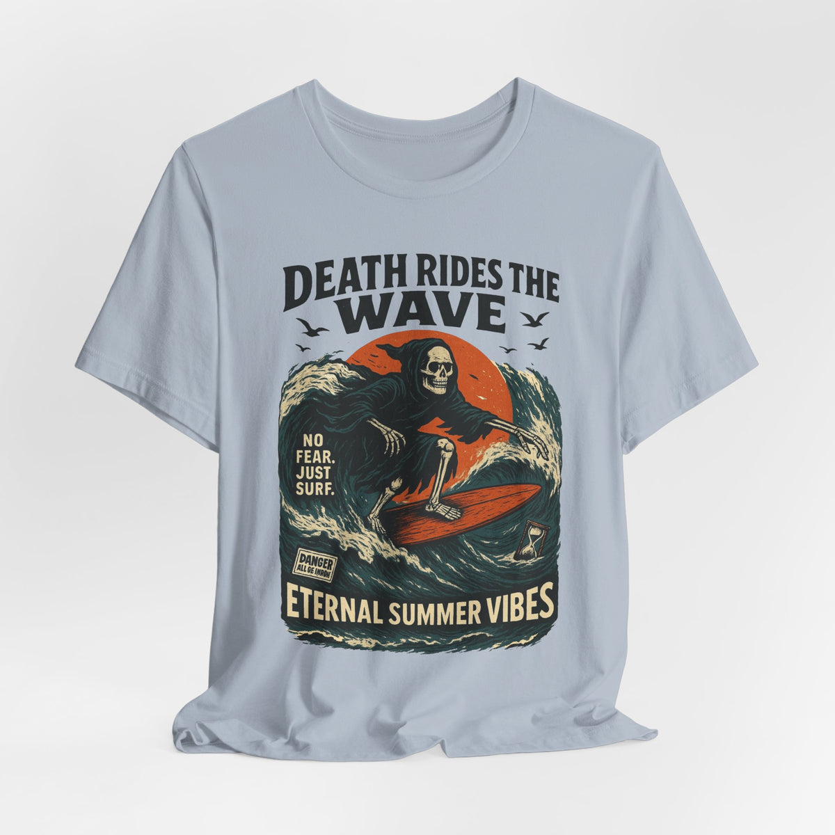 Urban Underground Collection - Death Rides the Wave Graphic T-Shirt - CaliPride Clothing