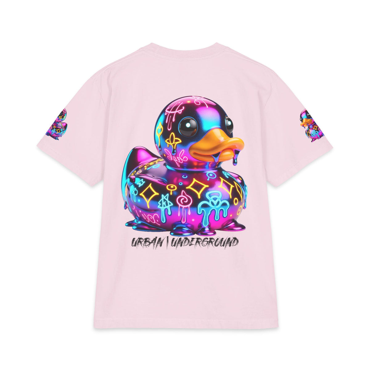 Urban Underground Collection - Neon Drip, Rub'a Ducky, Graphic 4-way T Shirt - CaliPride Clothing