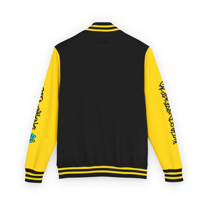 Urban Underground Collection - Savage Vibe, Bone Drop Graphic Letterman Jacket | CaliPride Clothing