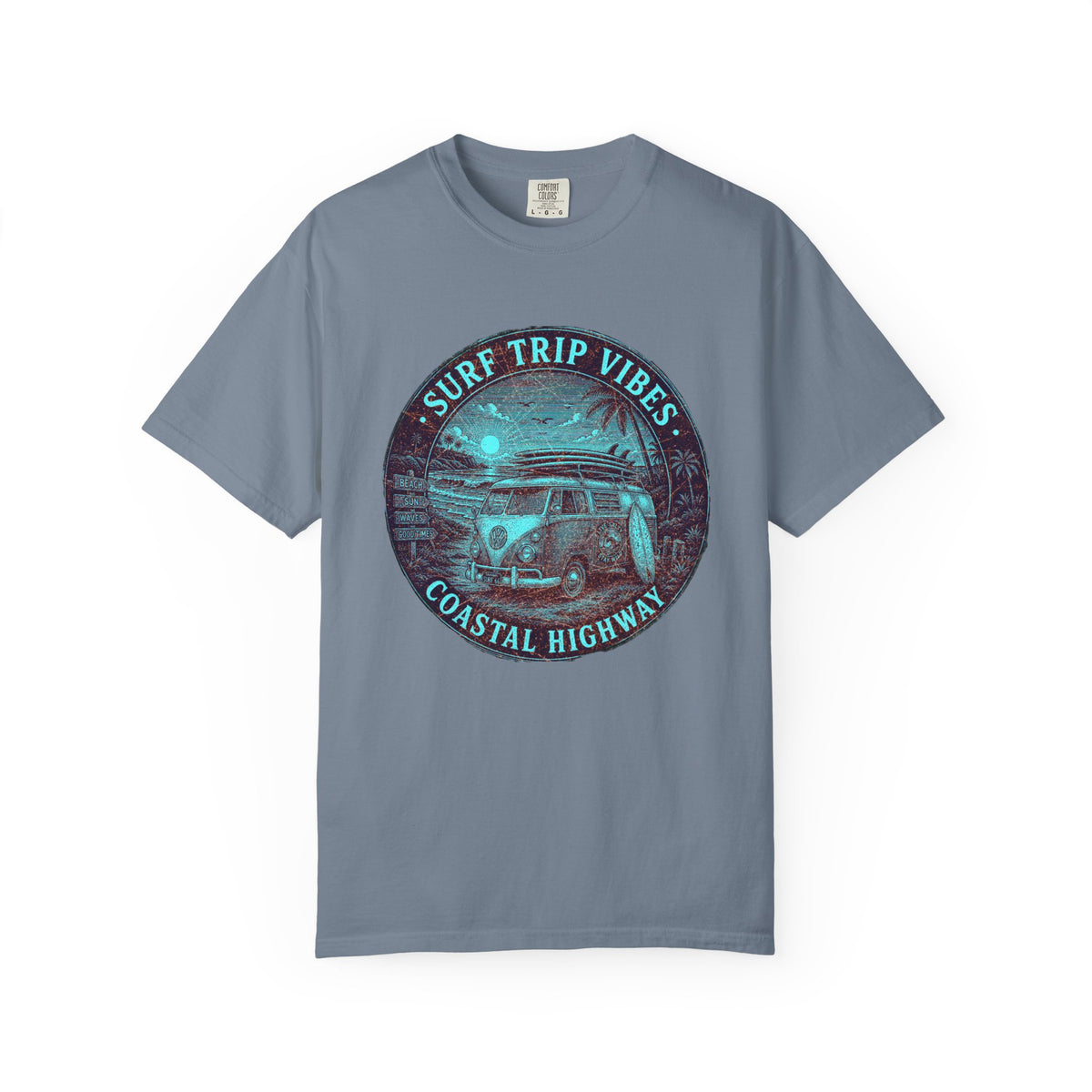 Surf & Beach Collection - Ocean Vibes Series, Surf Trip Vibes, T-shirt - CaliPride Clothing