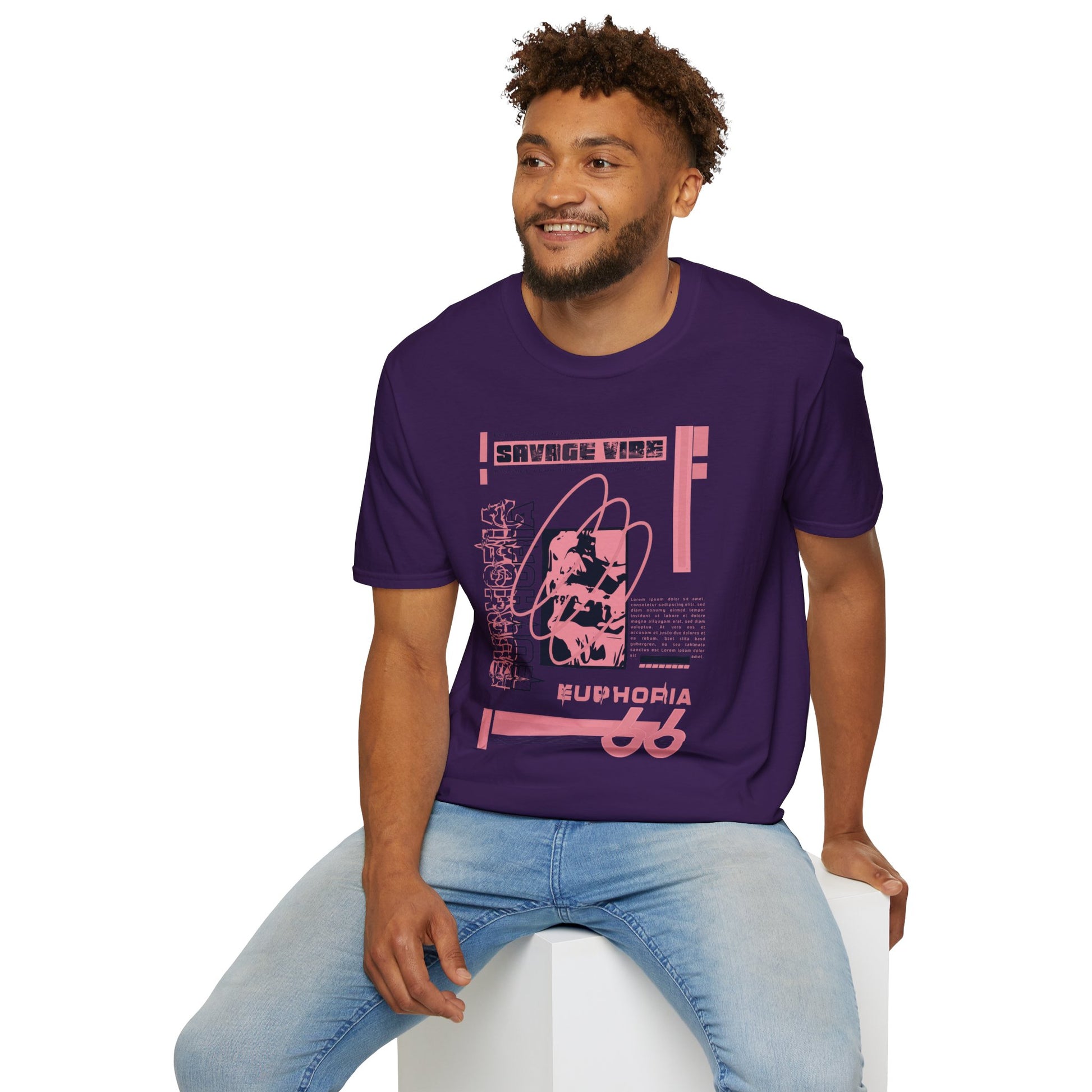 Urban Underground Collection - Savage Vibe, Euphoria 66, Graphic T Shirt - CaliPride Clothing
