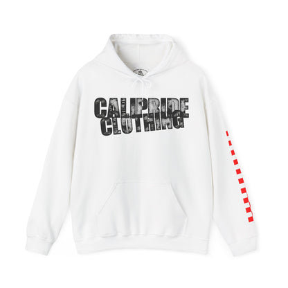 Skate & Surf Collection - Ocean Wave & Checkers Burst, Graphic Hoodie - CaliPride Clothing