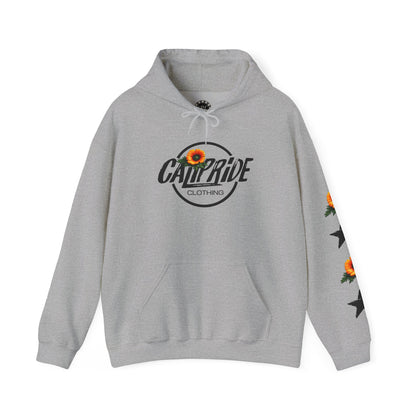 Surf & Beach Collection - Pacific Coast Highway & California Poppies, Graphic Hoodie | CaliPride Clothing