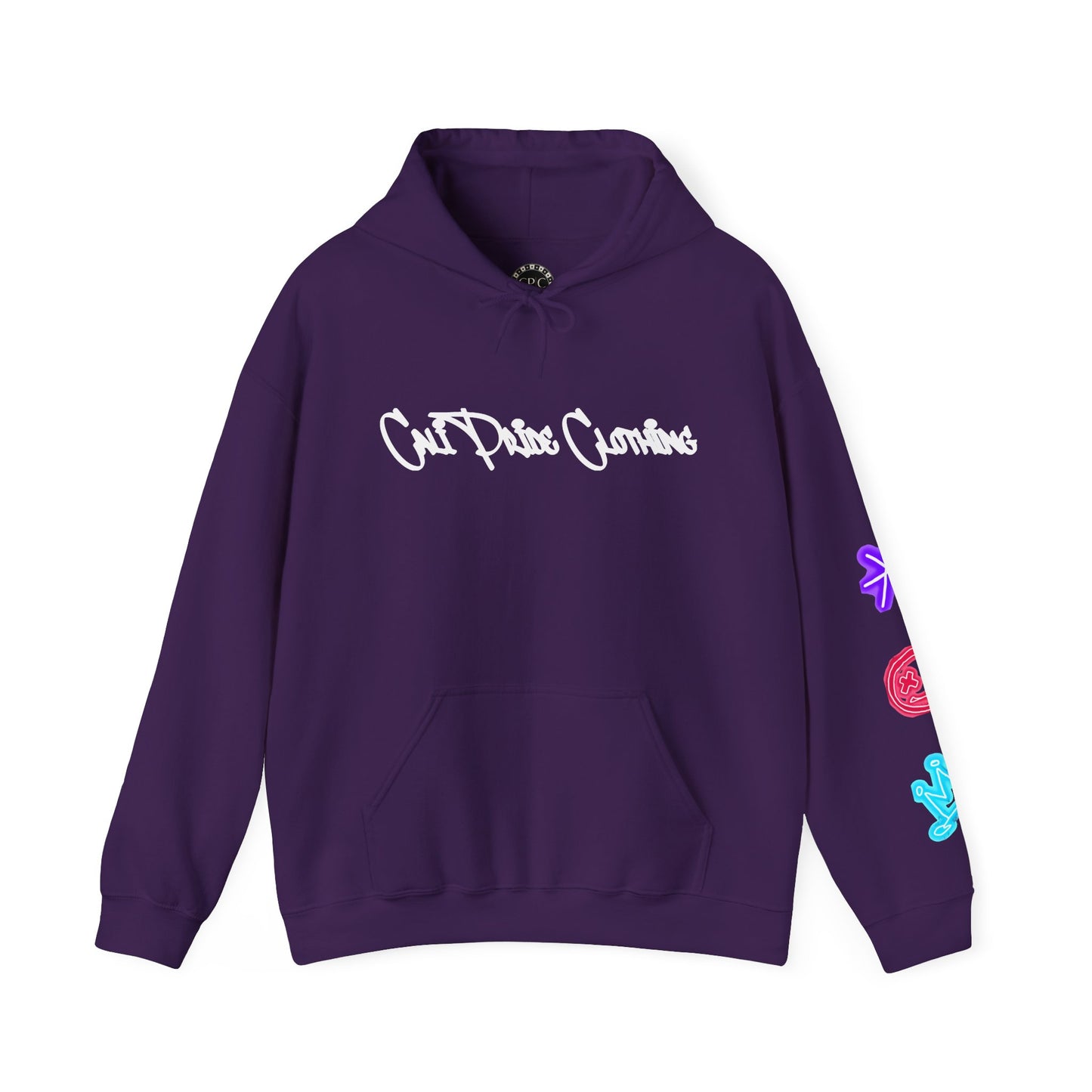 Skate & Surf Collection - Neon Skizzy Skater Graphic Hoodie, multiple colors | CaliPride Clothing