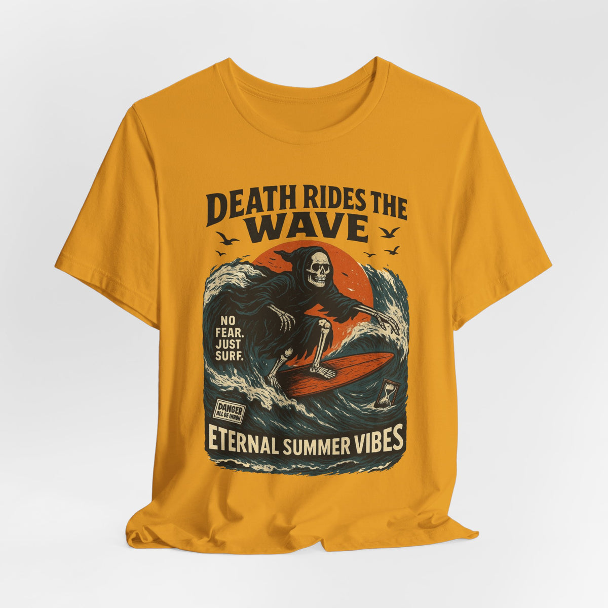 Urban Underground Collection - Death Rides the Wave Graphic T-Shirt - CaliPride Clothing