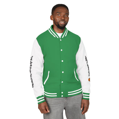 Urban Underground Collection - Savage Vibe, Bone Drop Graphic Letterman Jacket | CaliPride Clothing