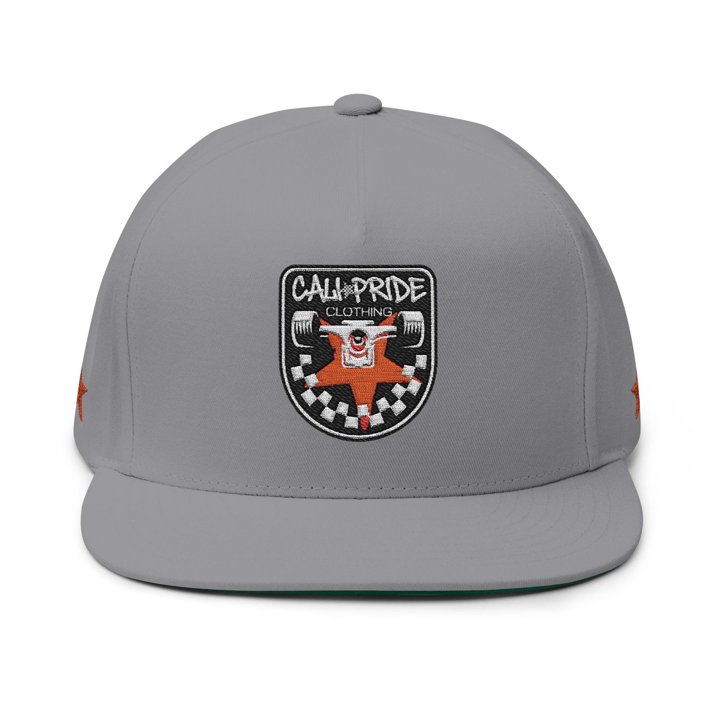 Cali Pride Checkers & Truck Flat Bill Snapback - Embroidered