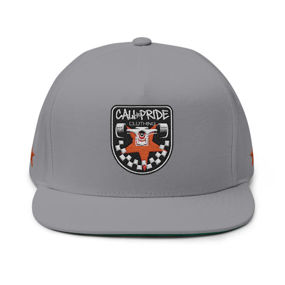 Cali Pride Checkers & Truck Flat Bill Snapback - Embroidered