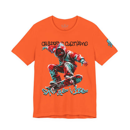Skate & Surf Collection - Savage Vibe Skater Graphic T-Shirt - CaliPride Clothing