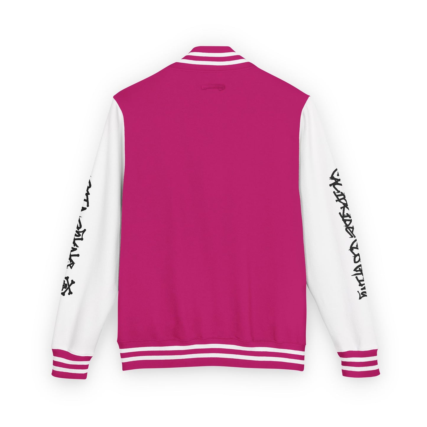 Urban Underground Collection - Savage Vibe, Bone Drop Graphic Letterman Jacket | CaliPride Clothing