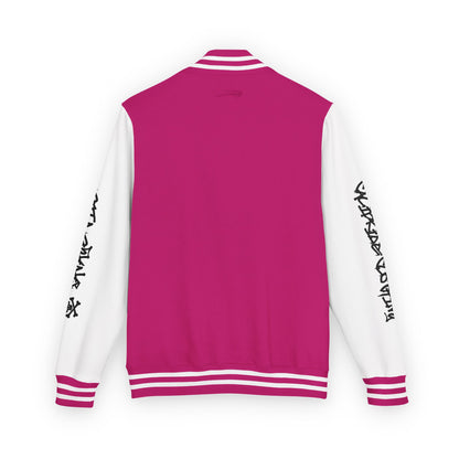 Urban Underground Collection - Savage Vibe, Bone Drop Graphic Letterman Jacket | CaliPride Clothing