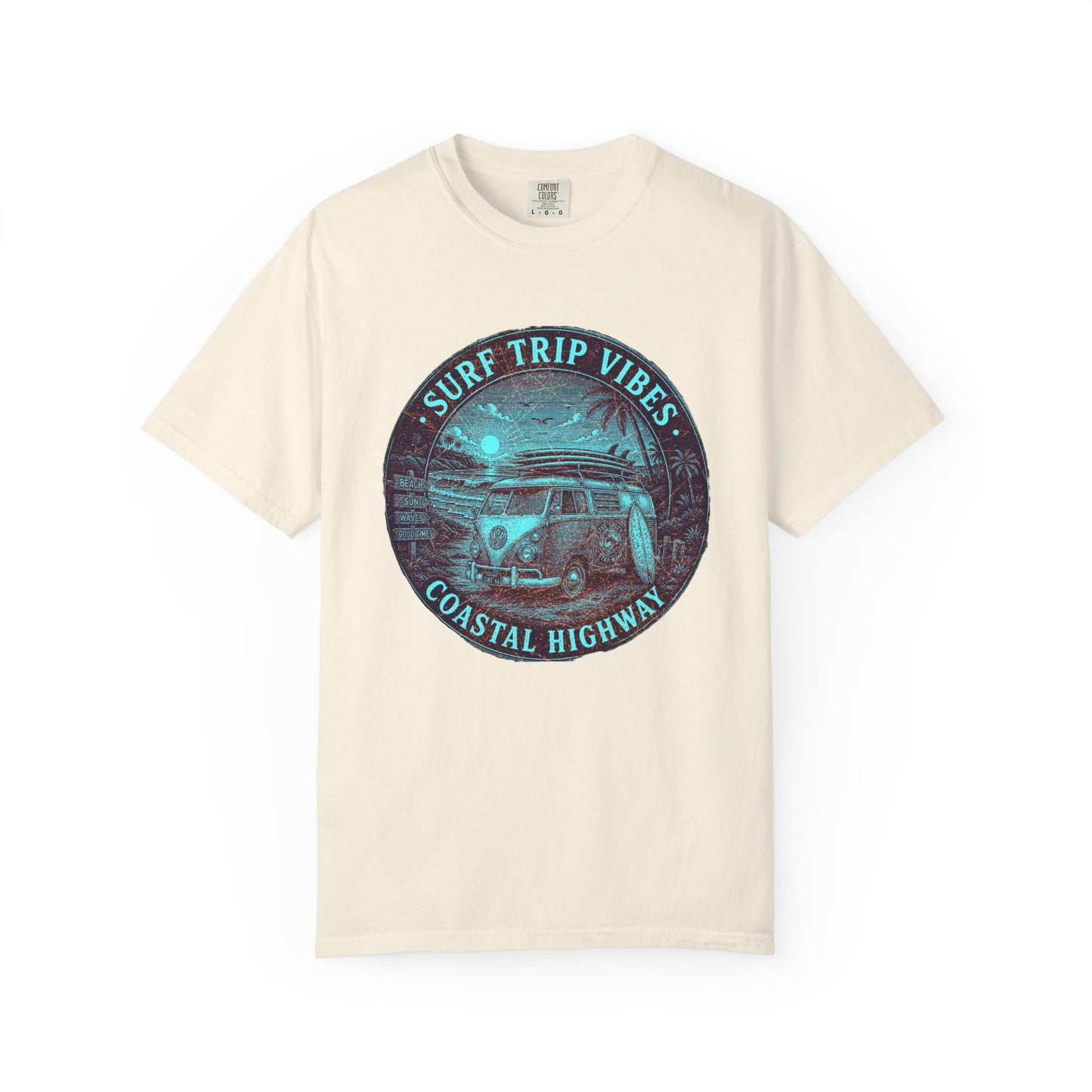 Surf & Beach Collection - Ocean Vibes Series, Surf Trip Vibes, T-shirt - CaliPride Clothing