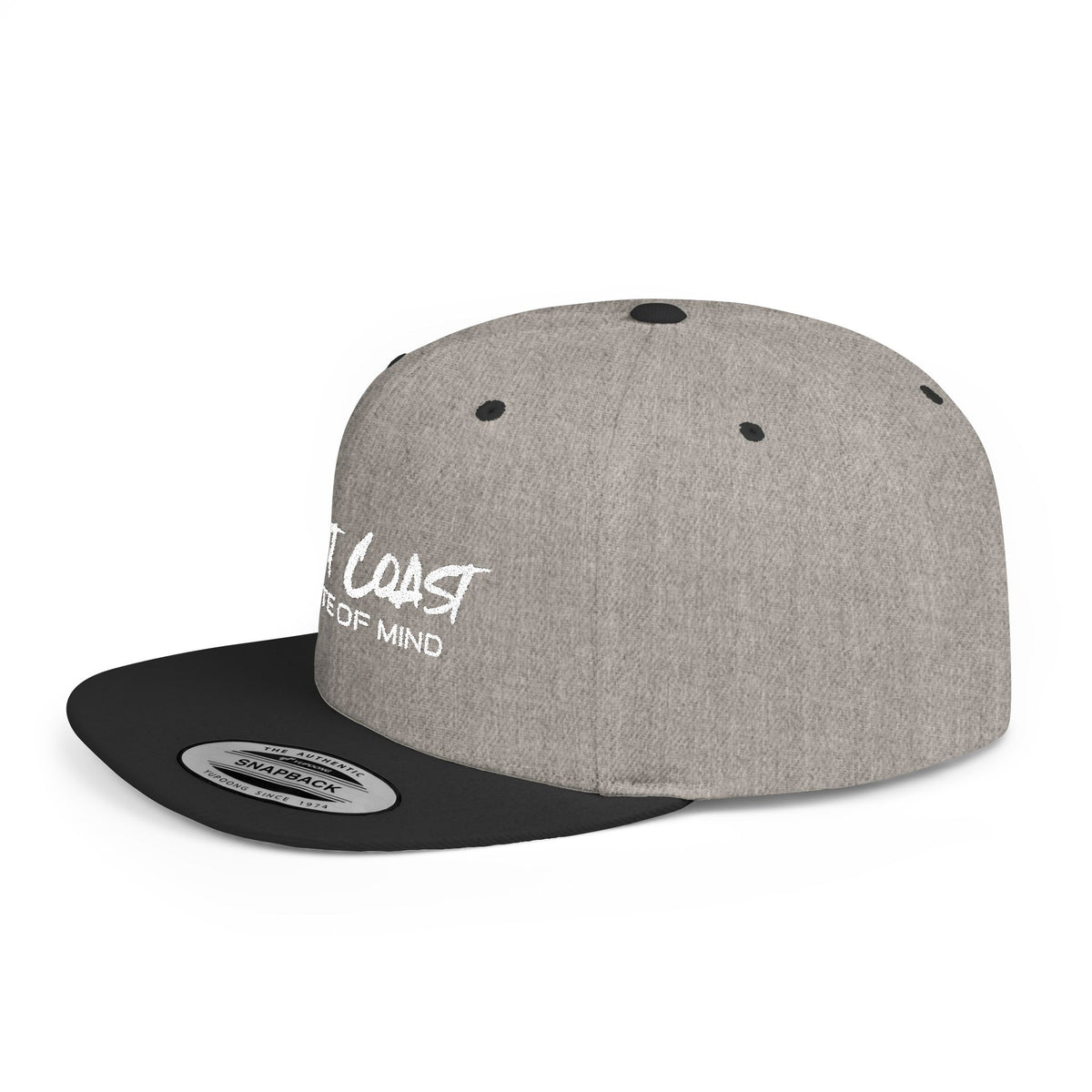 Urban Underground Collection - West Coast State Of Mind, Flat Bill Snapback Hat, Embroidered - CaliPride Clothing