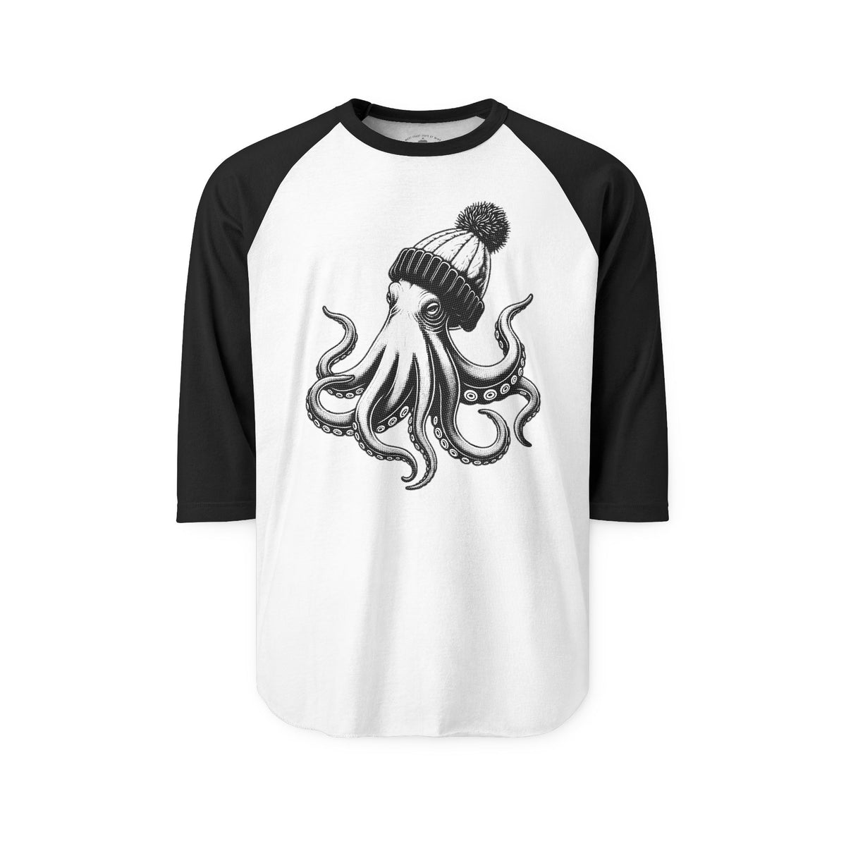 Pacific Works Collection - Raglan, Hipster Octopus Graphic Raglan Tee — CaliPride Clothing