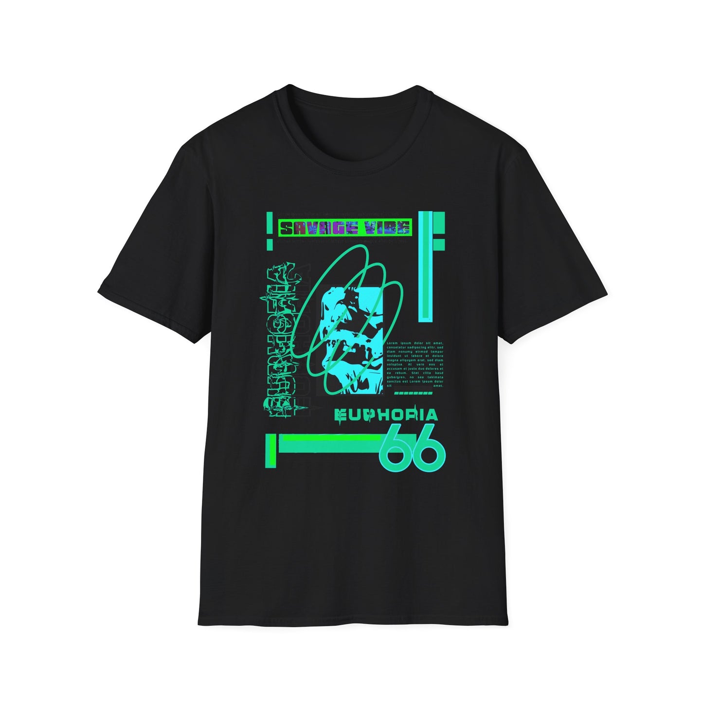 Urban Underground Collection - Savage Vibe, Euphoria 66, Graphic T Shirt - CaliPride Clothing