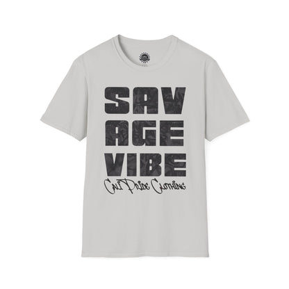 Savage Vibe Graffiti Block, Monochrome gray - CaliPride Clothing