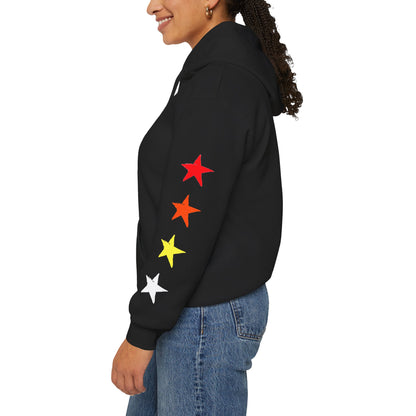 Skate & Surf Collection - Lava Ombre & Stars Hoodie - CaliPride Clothing