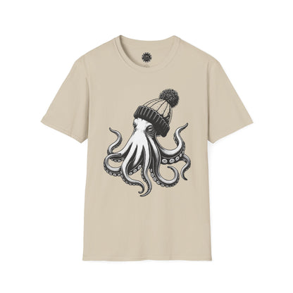 Pacific Works Collection - Hipster Octopus Graphic T-Shirt — CaliPride Clothing