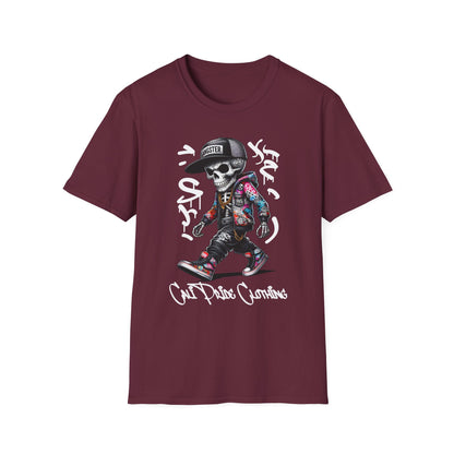 Graffiti Skeleton Artist Graphic T-Shirt