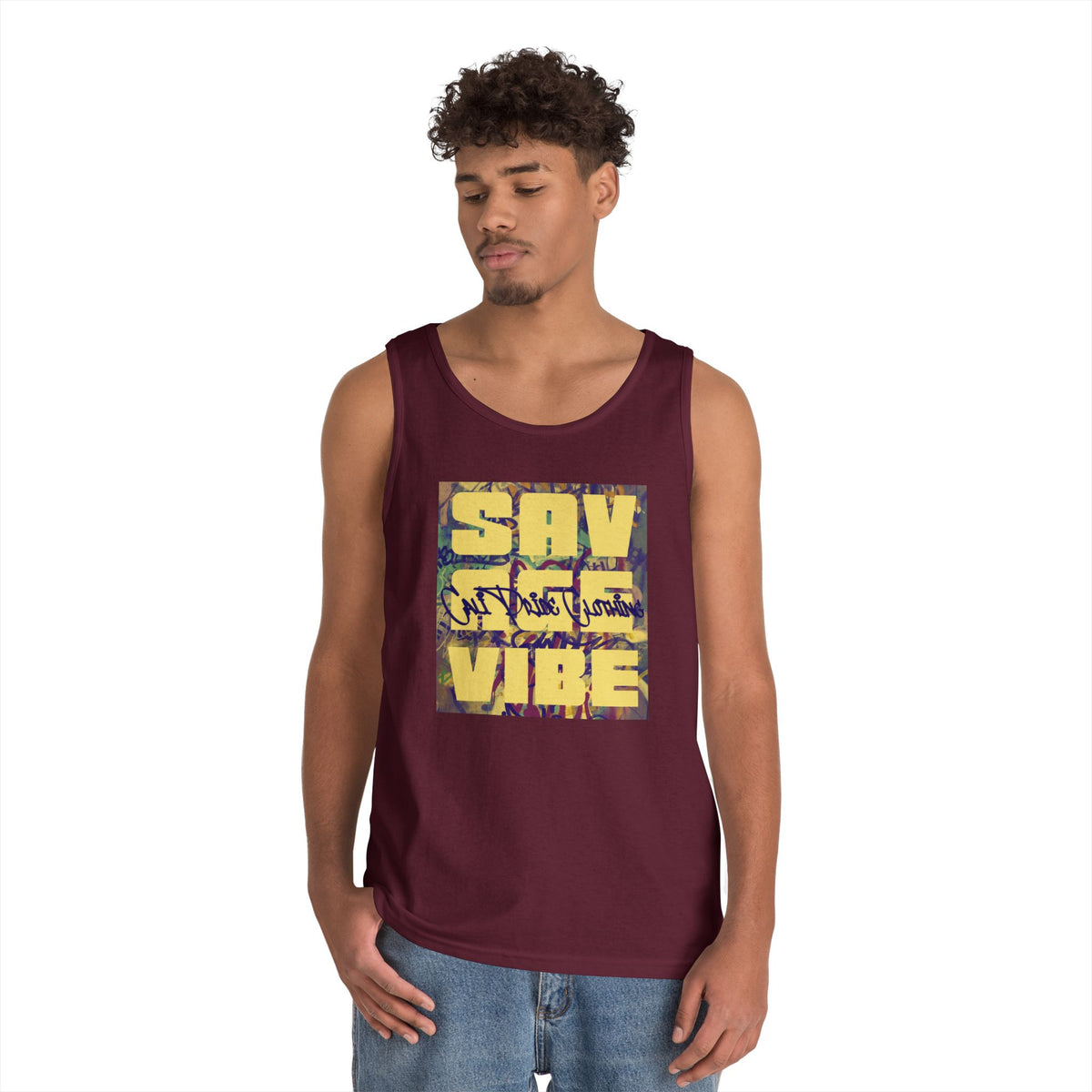 Urban Underground Collection - Savage Vibe Graffiti Block series - Multicolor Tank Tops | CaliPride Clothing