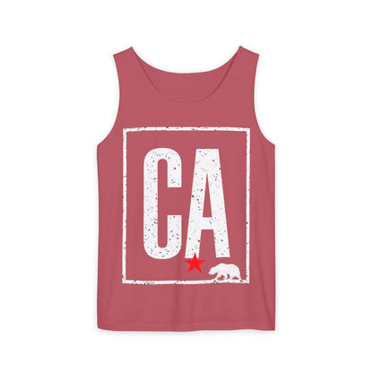 CA State Bear Tank Top | CaliPride Clothing