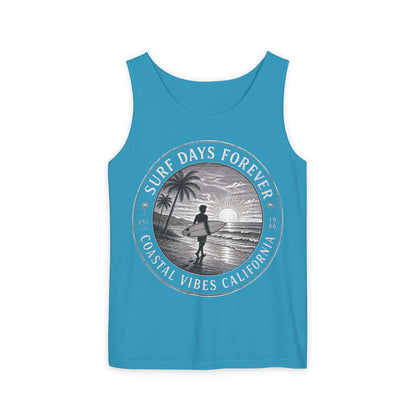Surf & Beach Collection | Ocean Vibes Series - Surf Days Forever, Tank top - CaliPride Clothing