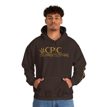 Urban Underground Collection | West Coast State of Mind series - Gold Drip Gangsta' Hoodie, Sugar Skull | CaliPride Clothing