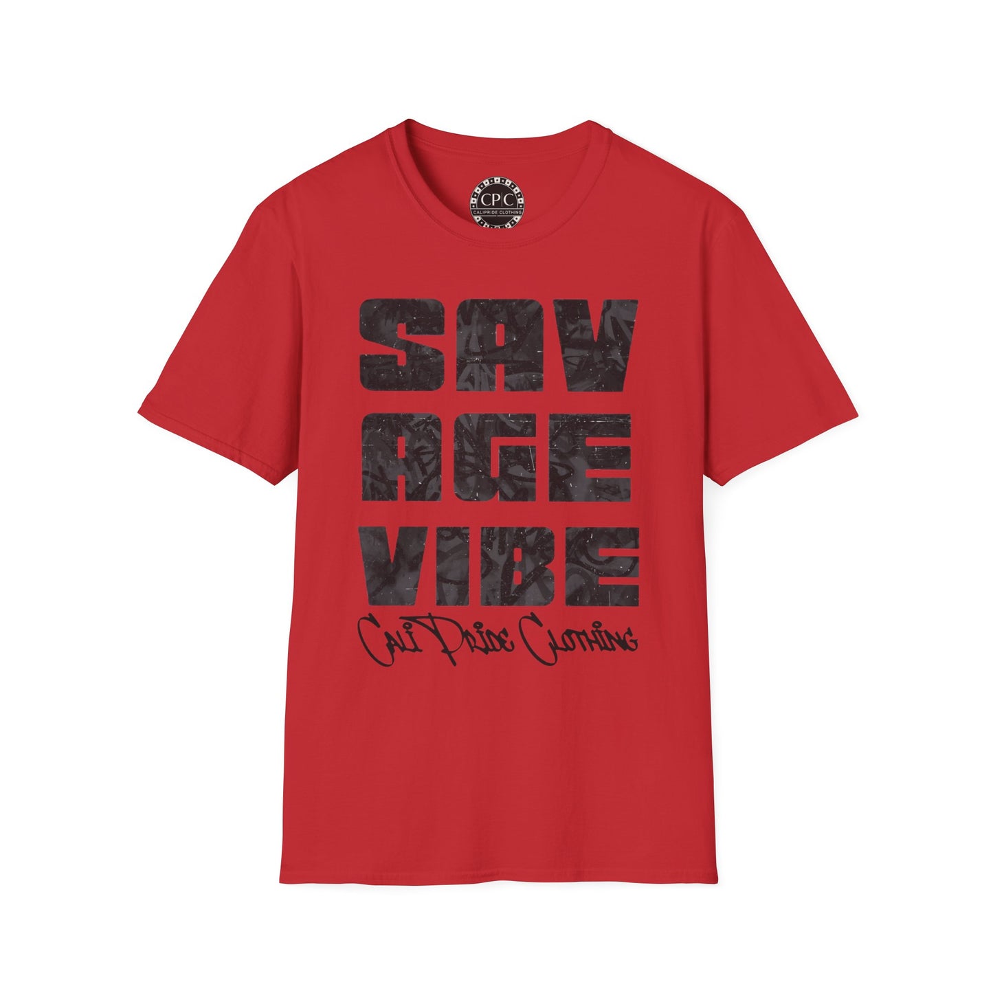 "Savage Vibe Graffiti Block" Series, Black & Grey logo — CaliPride Clothing