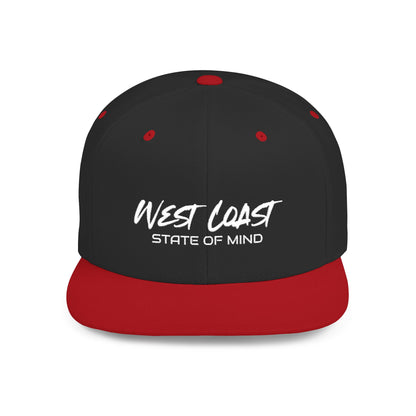 Urban Underground Collection - West Coast State Of Mind, Flat Bill Snapback Hat, Embroidered - CaliPride Clothing