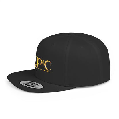 Urban Underground Collection - CP | C Gold Drip Edition No. 1, Embroidered Flat Bill Hat - CaliPride Clothing