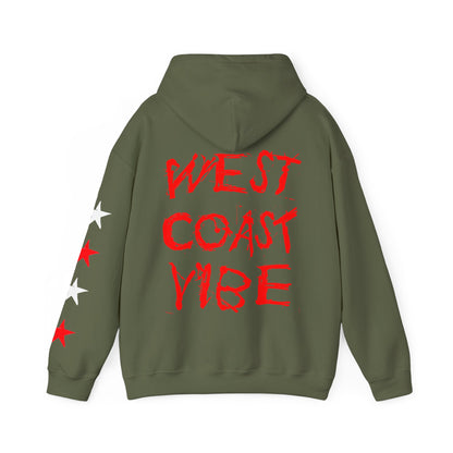 Urban Underground Collection | West Coast Vibe series - Graphic & Stars Hoodie - CaliPride Clothing