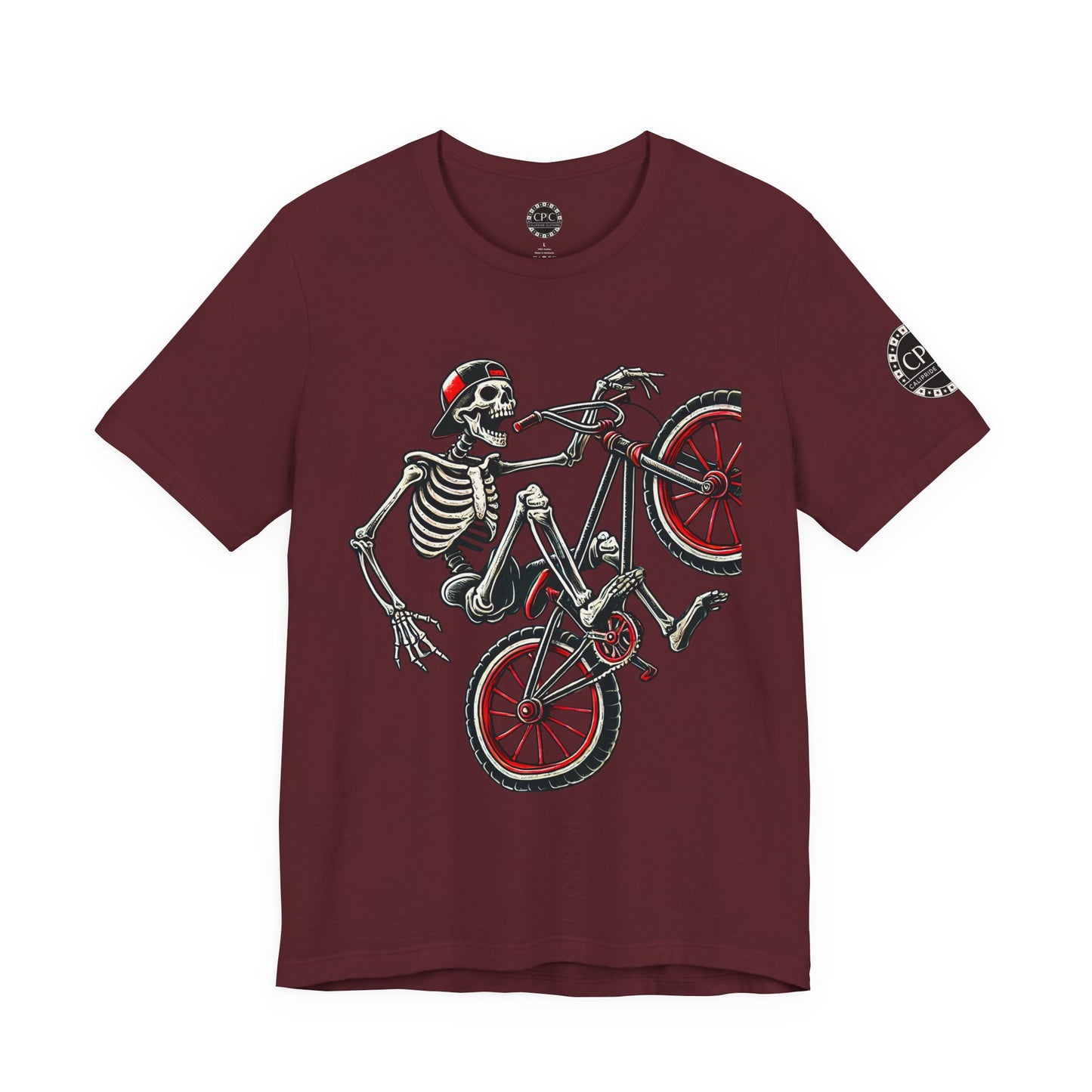 Skate & Surf Collection - Ride Til I Die, Skeleton Graphic T - Shirt - CaliPride Clothing