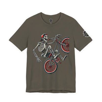 Skate & Surf Collection - Ride Til I Die, Skeleton Graphic T - Shirt - CaliPride Clothing