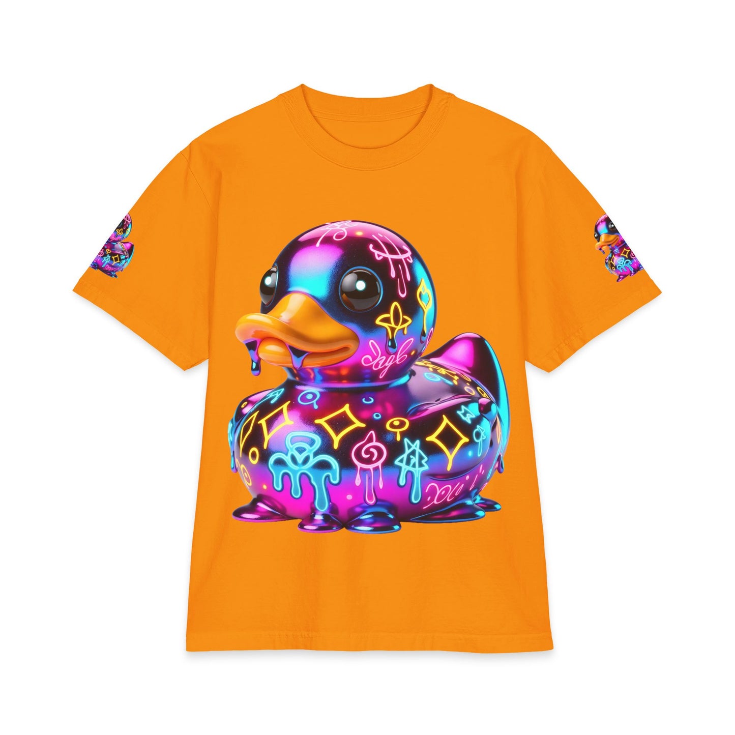 Urban Underground Collection - Neon Drip, Rub'a Ducky, Graphic 4-way T Shirt - CaliPride Clothing