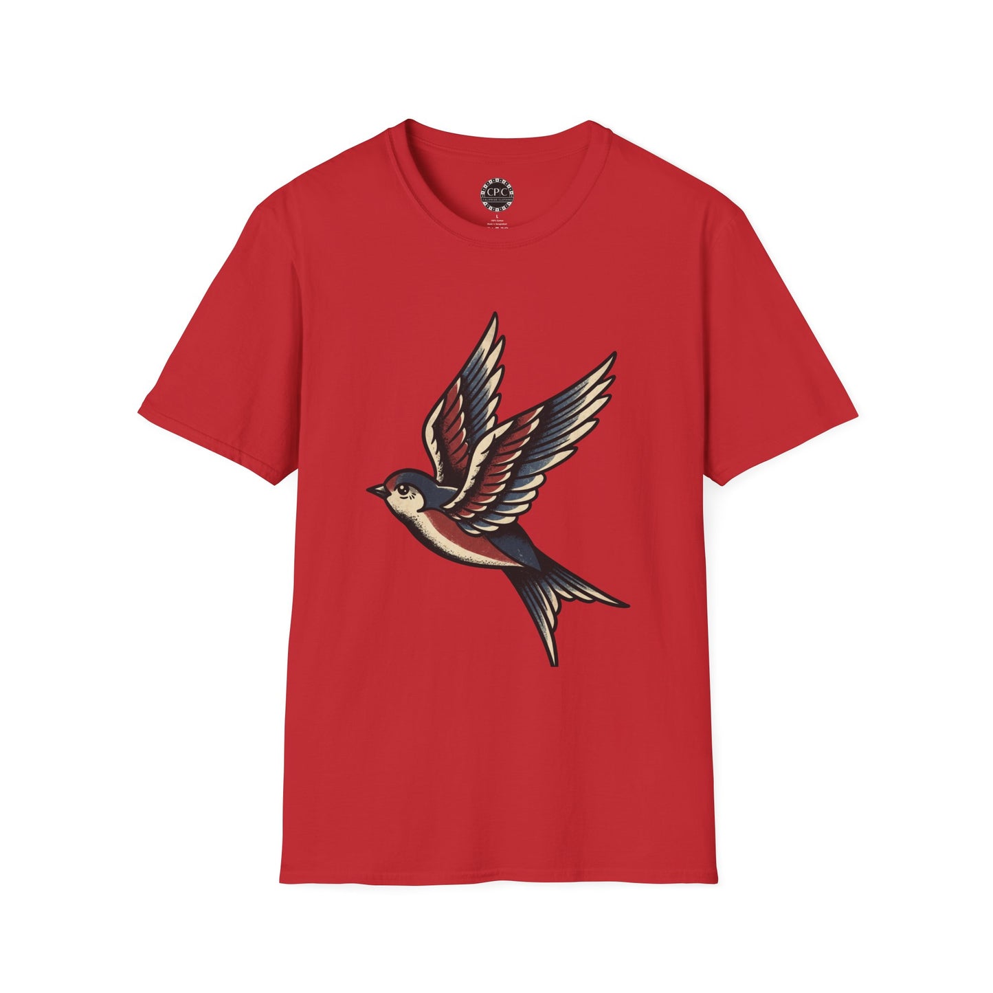 Pacific Works Collection - Vintage Flying Swallow Graphic Tee — CaliPride Clothing
