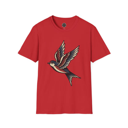 Pacific Works Collection - Vintage Flying Swallow Graphic Tee — CaliPride Clothing