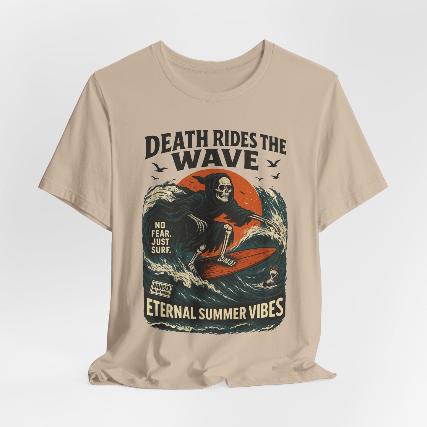 Urban Underground Collection - Death Rides the Wave Graphic T-Shirt - CaliPride Clothing