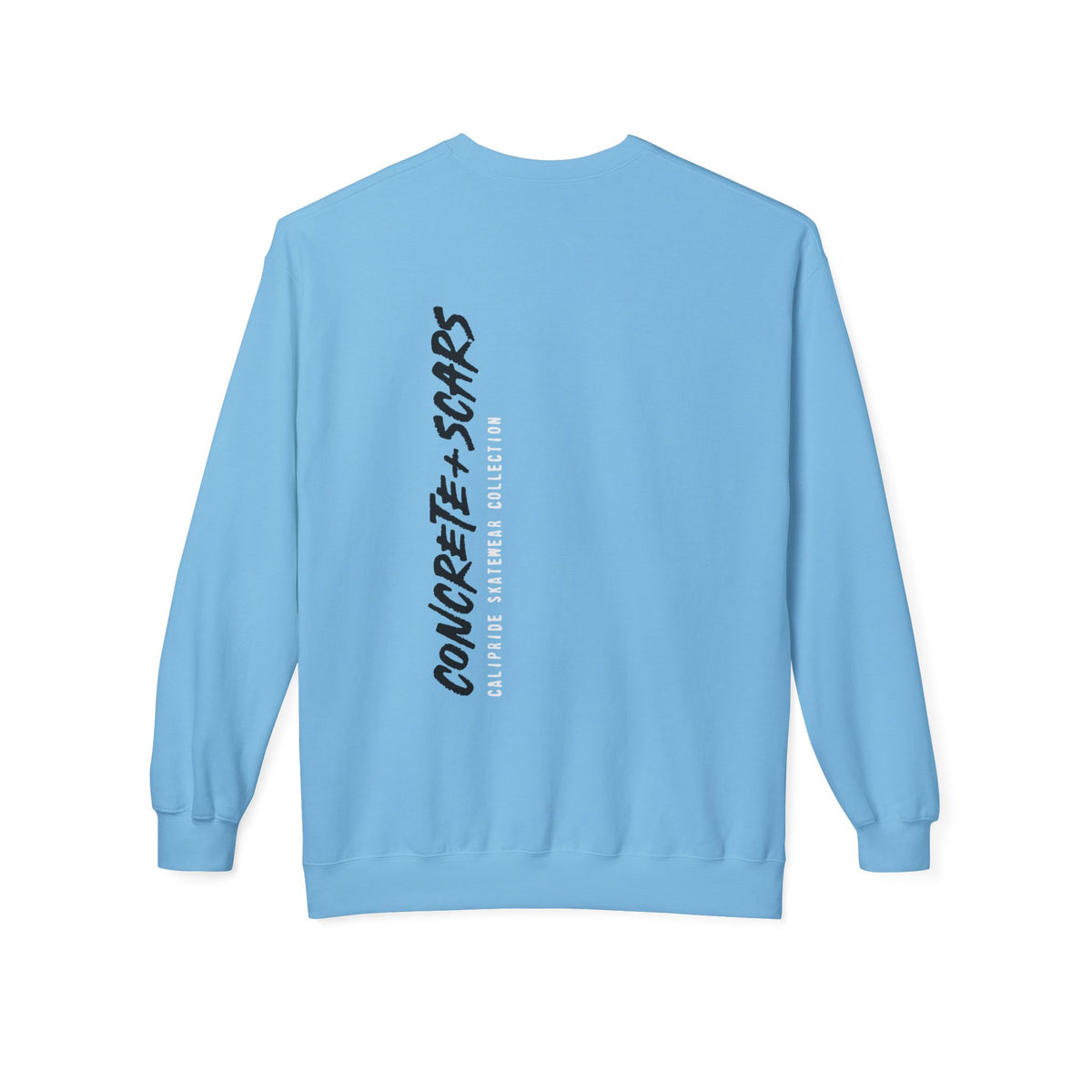 Concrete & Scars Skatewear Collection - Vertical Logo, Graphic Sweatshirt — CaliPride Clothing