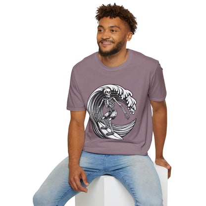 Surf & Beach Collection - Solo Swellen, Vintage Skeleton Graphic T-Shirt — CaliPride Clothing