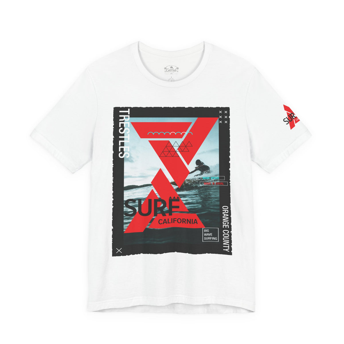 Surf & Beach Collection - Trestle Surf Beach, Graphic T-Shirt - CaliPride Clothing