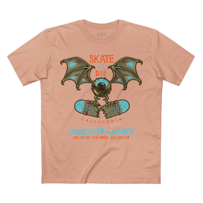 Concrete & Scars Collection - Skate or Die Crazy Eye, Graphic T-Shirt — CaliPride Clothing